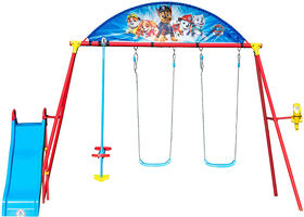 Swurfer Paw Patrol Deluxe Swing Set with Glider, Periscope, and Slide