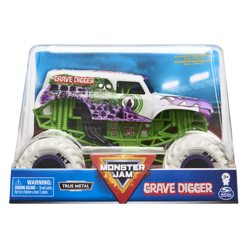 Monster Jam Official Grave Digger Monster Truck Collector Die Cast Vehicle 1 24 Scale Toys R Us Canada