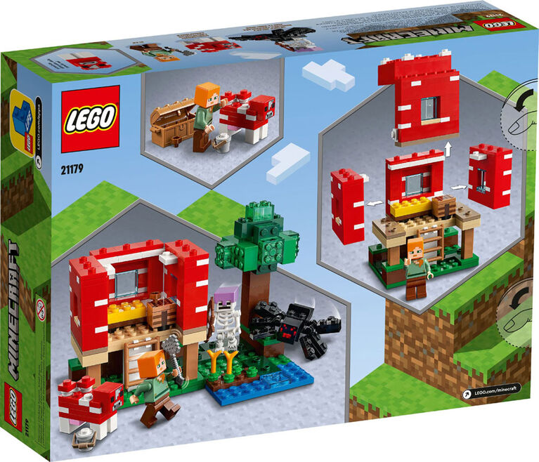 LEGO Minecraft La maison champignon 21179 Ensemble de construction (272 pièces)