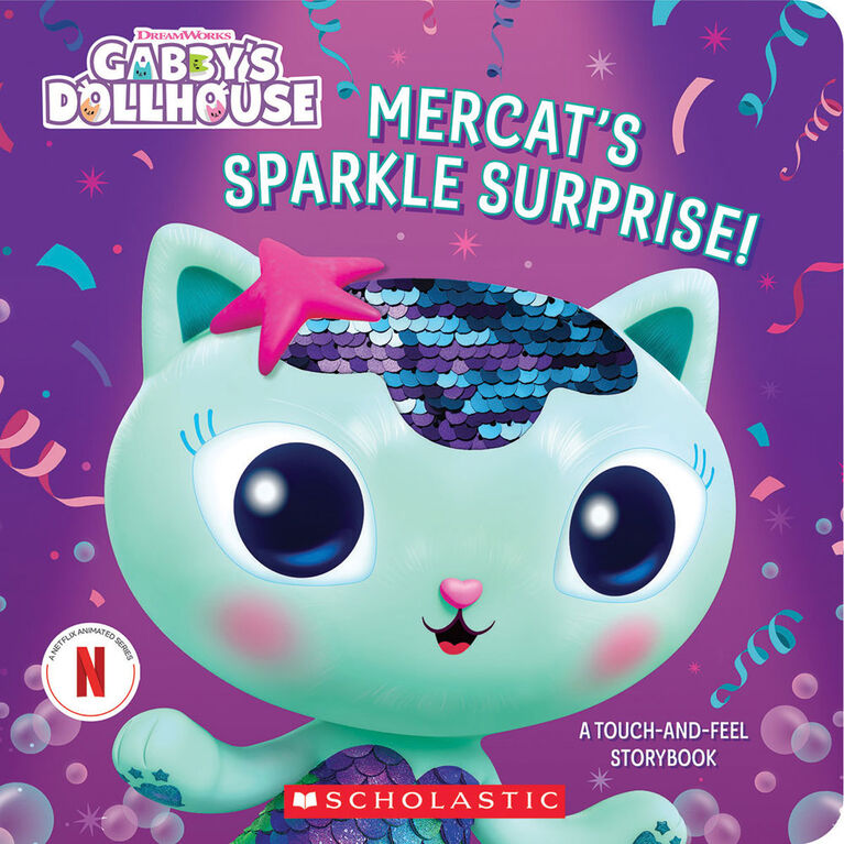 MerCat's Sparkle Surprise!: A Touch-and-Feel Storybook (Gabby's Dollhouse) (Media tie-in) - Édition anglaise