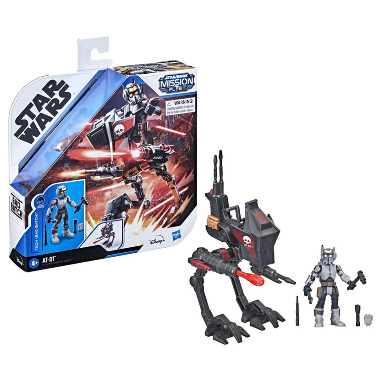Star Wars Mission Fleet Expedition Class Tech (Bad Batch) AT-RT Ambush 2.5-Inch-Scale Figure and Vehicle Set