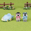 Calico Critters Penguin Babies Ride 'N Play, Set of 2 Collectible Doll Figures with Pushcart Accessory