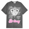Britney Spears-Pink Text- Black T-Shirt
