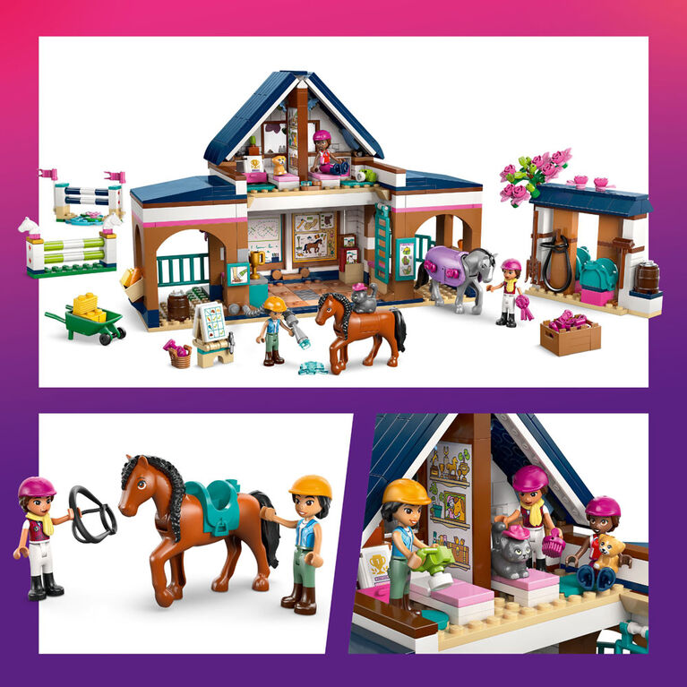 LEGO Friends L'&Eacute;curie et l'&Eacute;cole d'&Eacute;quitation - 3 Minipoup&eacute;es, 2 Chevaux, 1 Chat, 1 Chiot - 42688