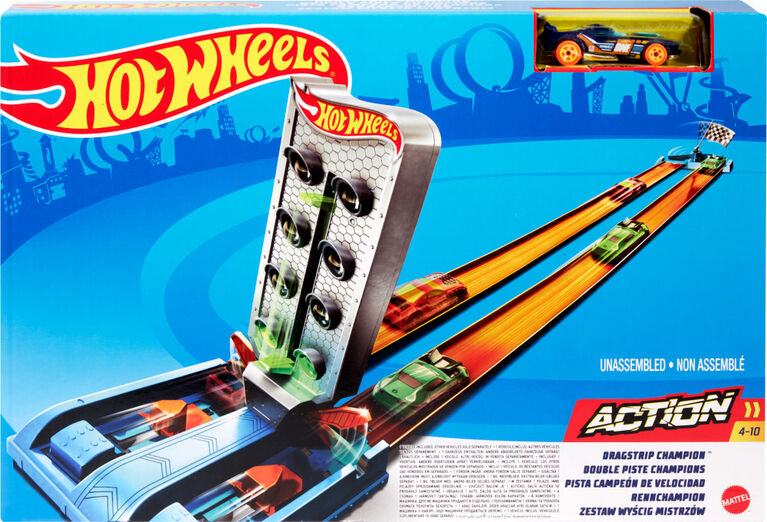Hot Wheels Dragstrip Champion, Playset - English Edition