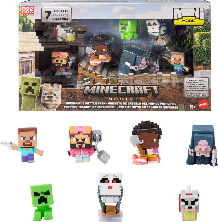 Minecraft Mode MINI Coffret Figurines Coffret Combat Monde Normal