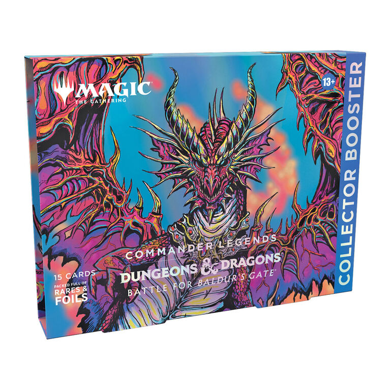 Magic The Gathering : Boîte Oméga Booster Collector Commander Légendes Combat de Baldur's Gate - Édition anglaise