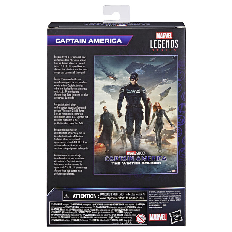 Hasbro Marvel Legends Series, Captain America de 15 cm de Captain America: The Winter Soldier, figurines Marvel Legends