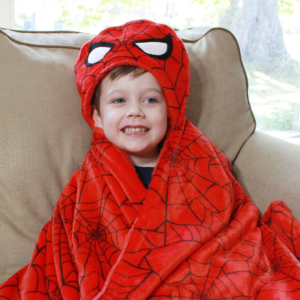 Nemcor Marvel Spiderman Hooded Throw