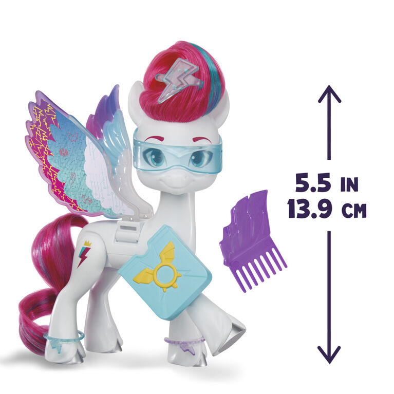 My Little Pony Dolls Zipp Storm Wing Surprise, 5.5-Inch My Little Pony Toy with Wings and Accessories