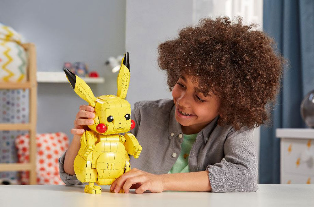 mega construx pokemon jumbo pikachu building set