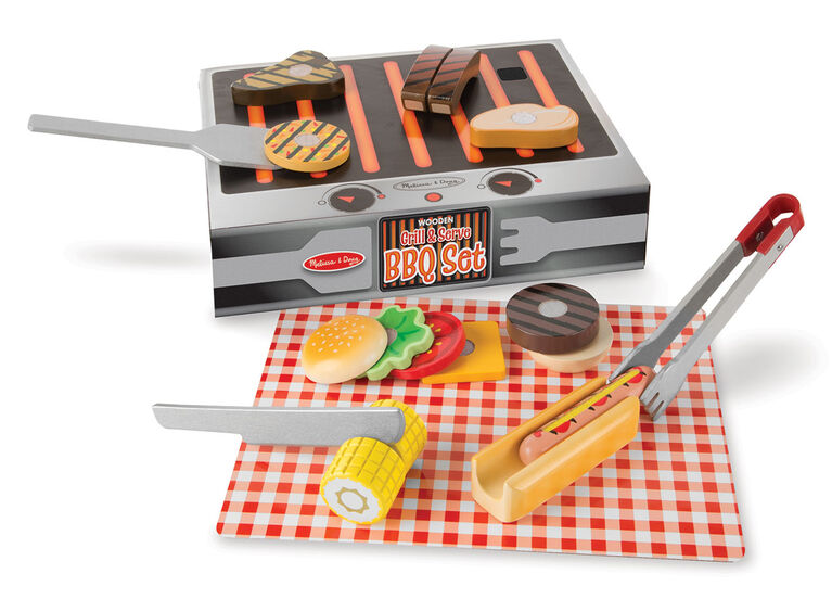 Melissa & Doug - Grill & Serve BBQ Set