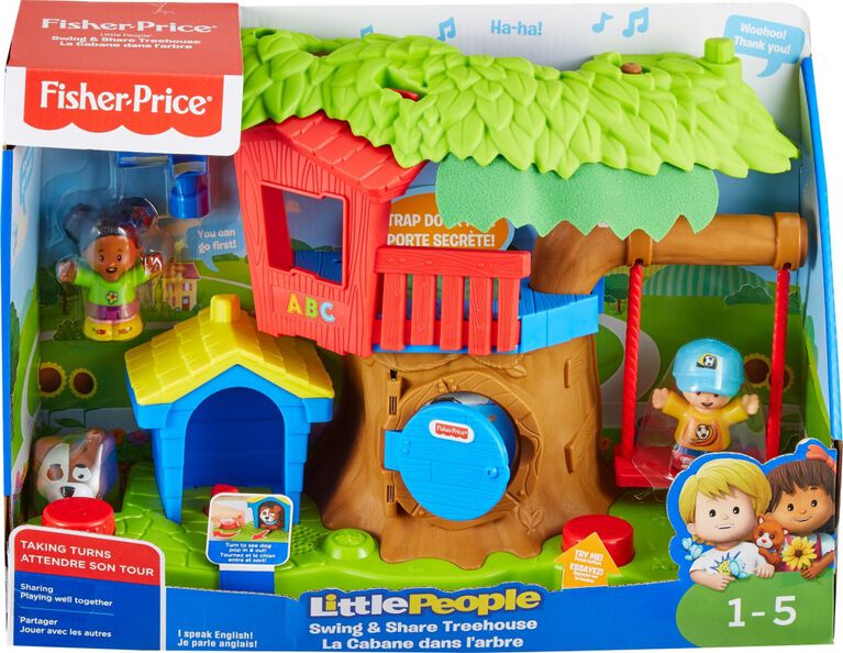 Fisher-Price Little People Swing & Share Treehouse - English Edition