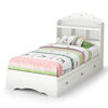 Tiara Twin Bookcase Headboard Pure White