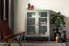 Crea Metal Mesh 2-Door Cabinet SageGreen