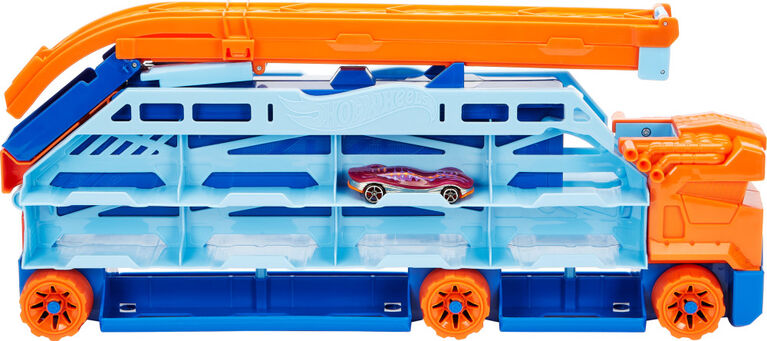 Hot Wheels - Ville - Transporteur avec pente de vitesse, 1 véhicule
