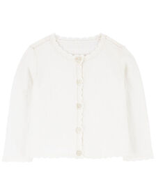 Carter's Button Up Cardigan Ivory NB