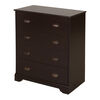 Fundy Tide 4-Drawer Chest- Espresso