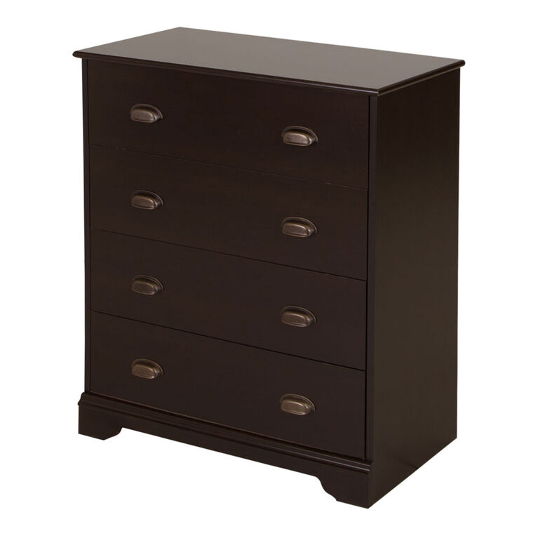 Fundy Tide Commode 4 tiroirs- Espresso