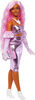 Barbie Deluxe Style Doll #1 in Glossy Pink Barbiecore Dress with Velvet Gloves, Pink Hair