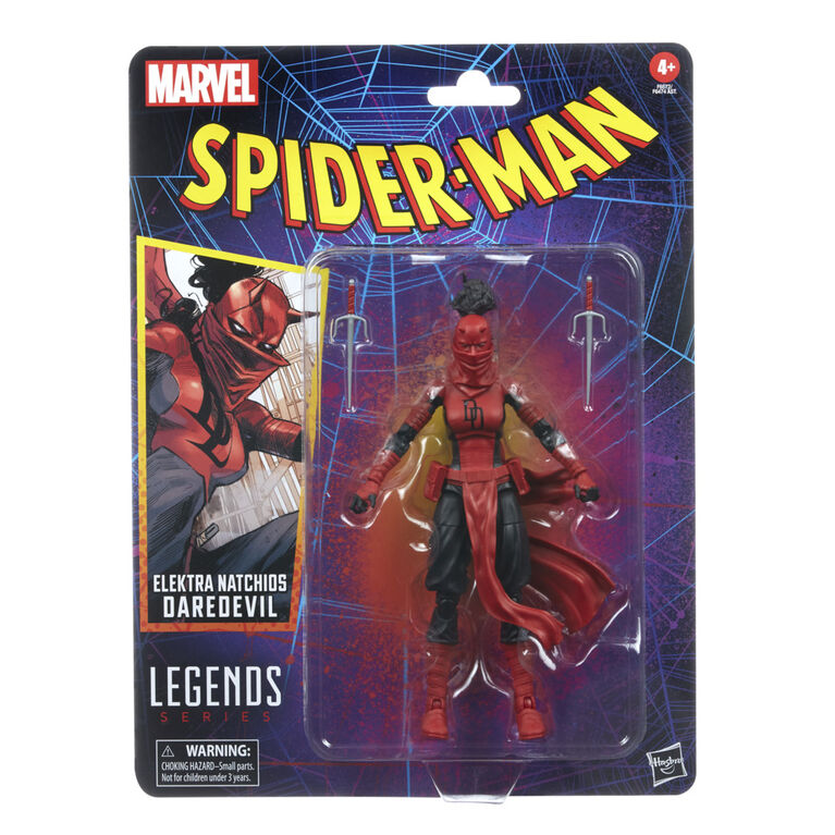 Hasbro Marvel Legends Series, Elektra Natchios Daredevil, figurine de collection de 15 cm