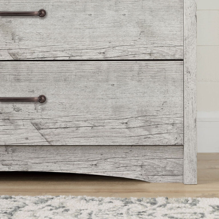 South Shore, 6-Drawer Double Dresser - Seaside Pine