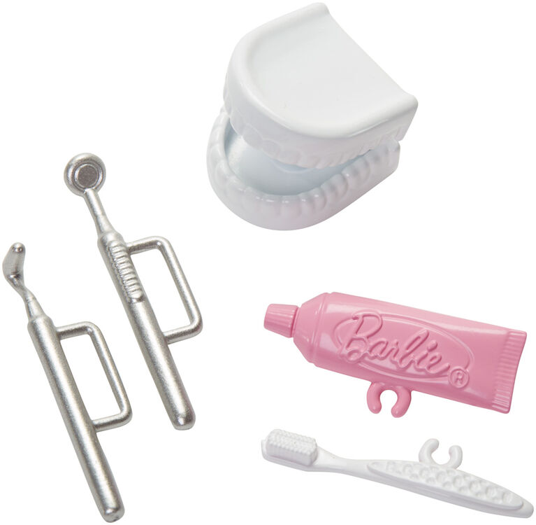 Barbie Carrières - Poupée Dentiste et coffret de jeu.