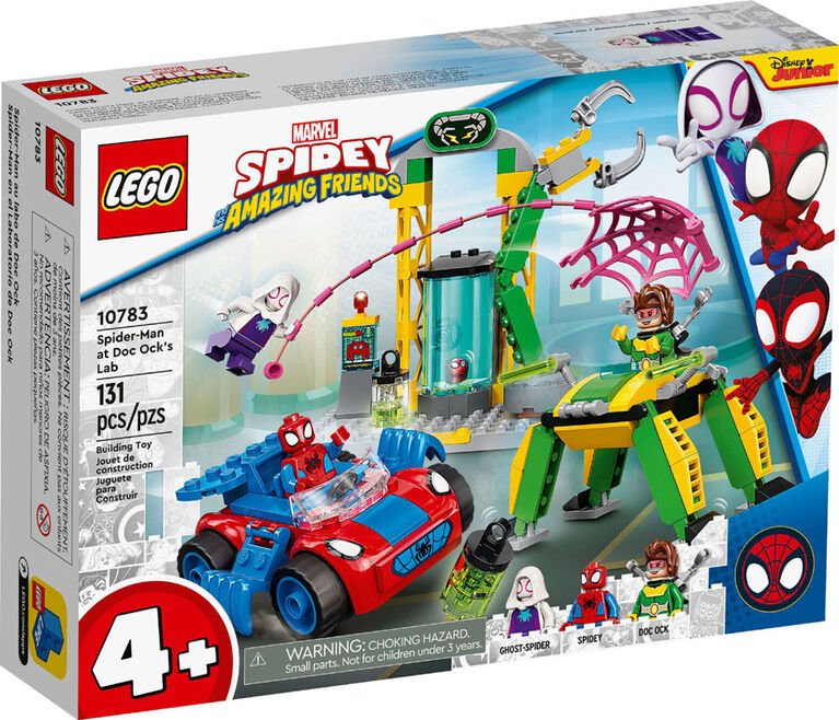 LEGO Marvel Spider-Man et ses amis extraordinaires Spider-Man au labo de Doc Ock 10783 (131 pièces)