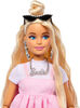 Barbie Deluxe Style Doll #3 in Pastel Pink Barbiecore Dress with Oversized Bow, Blond Hair