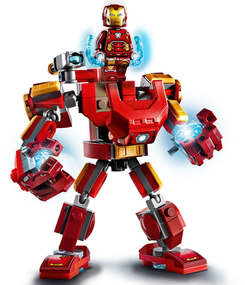 robot iron man lego