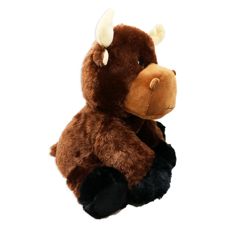 Plushies by Baby Mode Plush Brown Moose Toy- 11"