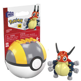 MEGA Pokemon Ledyba building set with 38 pieces and Poke Ball