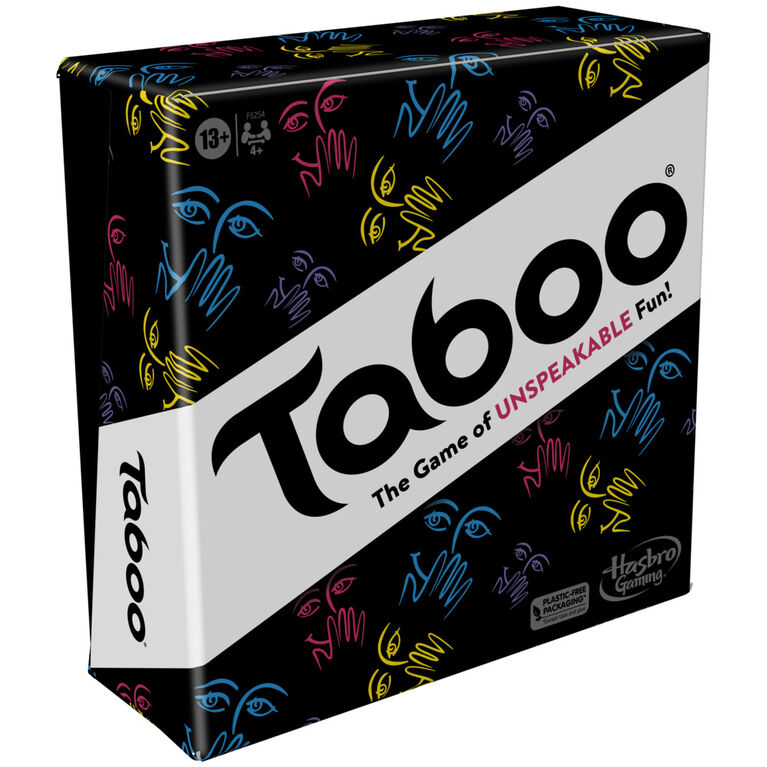 Classic Taboo Game, Party Word Guessing Game, Board Game for 4+ Players - English Edition