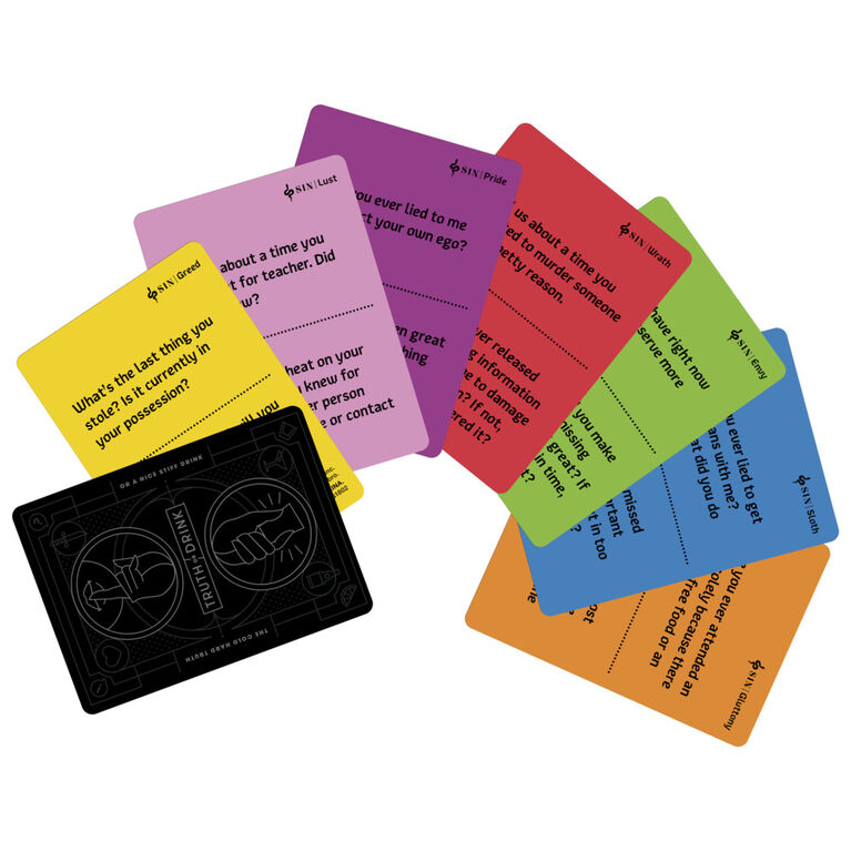 Truth or Drink: Sin Edition, jeu de groupe pour adultes, dès 21 ans - Édition anglaise