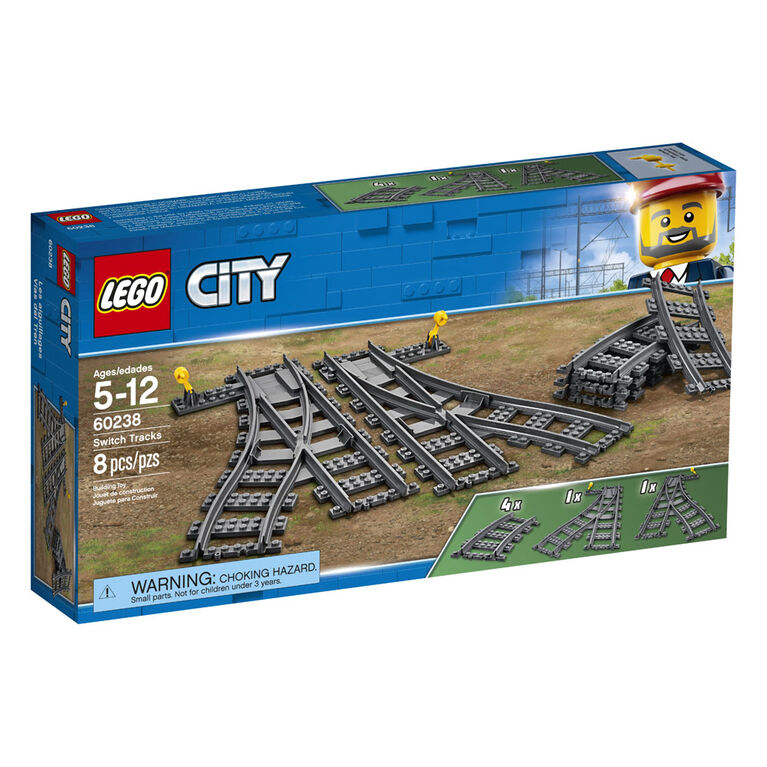 Aiguillages LEGO City 60238 jouet pour train