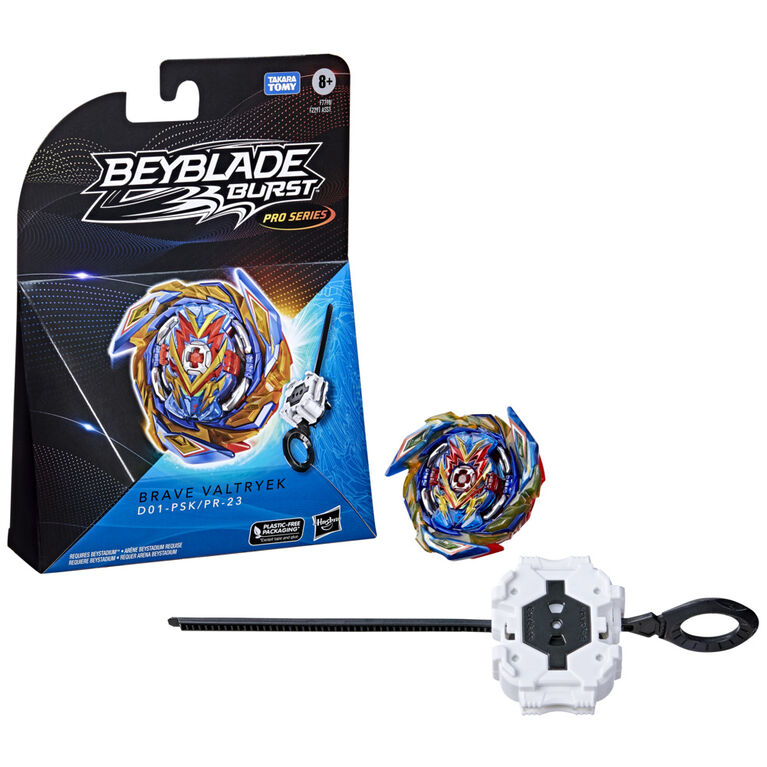 Beyblade Burst Pro Series, Starter Pack Brave Valtryek, toupie de compétition de type attaque