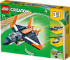 LEGO Creator 3-en-1 L'avion supersonique 31126 Ensemble de construction (215 pièces)