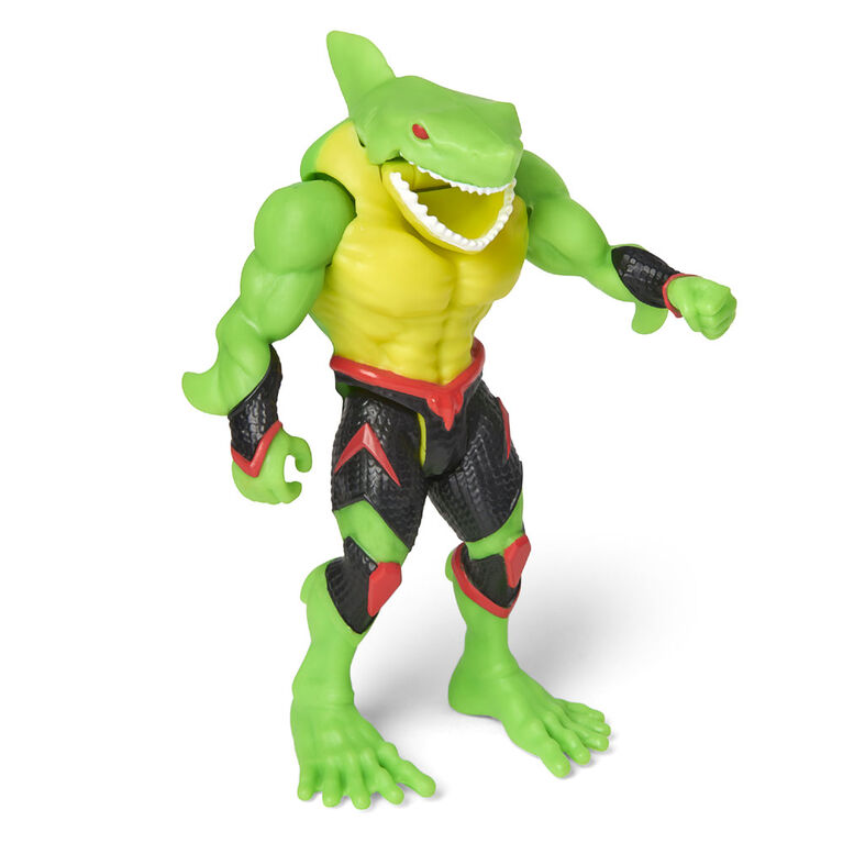 Monster Jam, Official Megalodon 1:64 Scale Monster Truck and 5-inch Big Tooth Creatures Action Figure (Zombie Green)