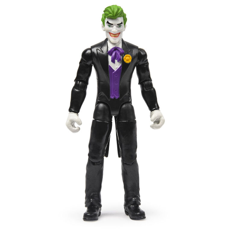 Batman 4-Inch The Joker Action Figure with 3 Mystery Accessories, Mission 4