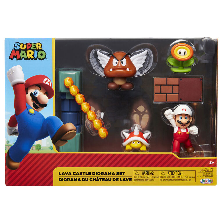 Nintendo 2.5" Lava Castle Diorama Set