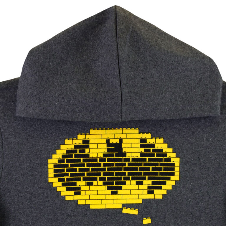 Lego Batman Logo Fleece Hoody Charcoal Heather - 4T