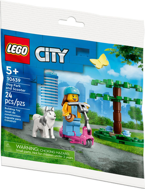 LEGO City Le parc à chiens et la trottinette 30639