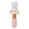 Baby GUND Tinkle Crinkle Bunny Stick Rattle, Sensory Stimulating Plush Baby Rattle, 5.5"