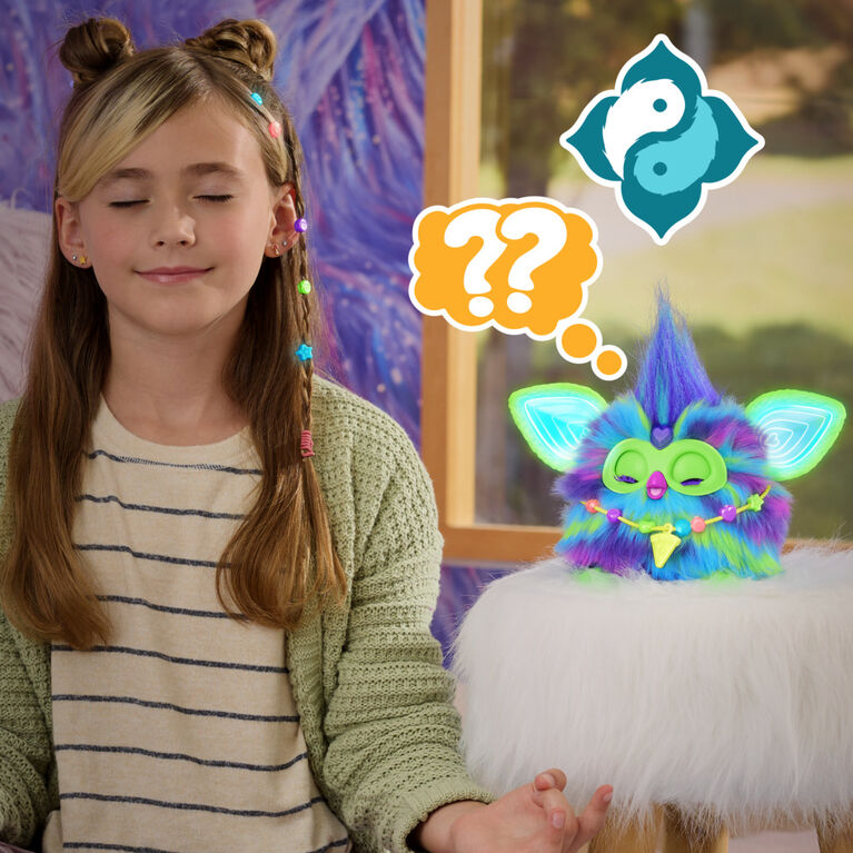 Furby Galaxy Glow in the Dark Interactive Plush Toy - English Edition