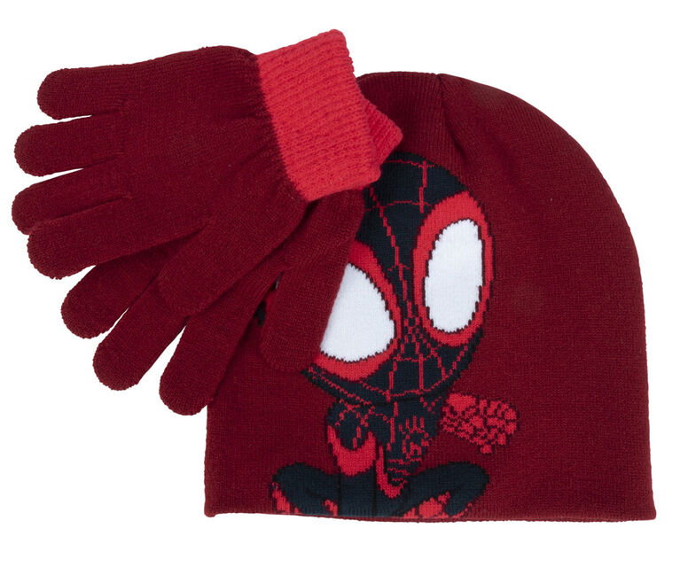 Ensemble bonnet + gants 'Spider-Man' 'Marvel