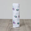 Lulujo Muslin Cotton Swaddle - Elephants