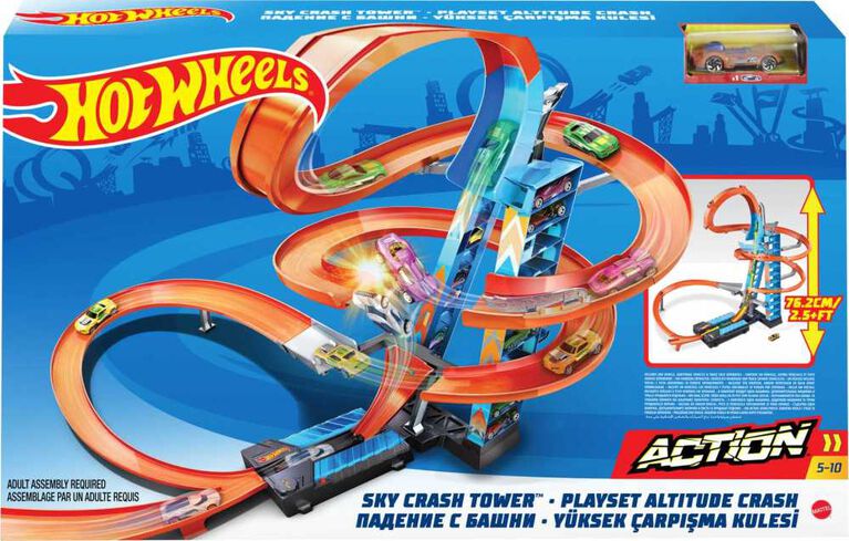 Hot Wheels Sky Crash Tower, Track Set