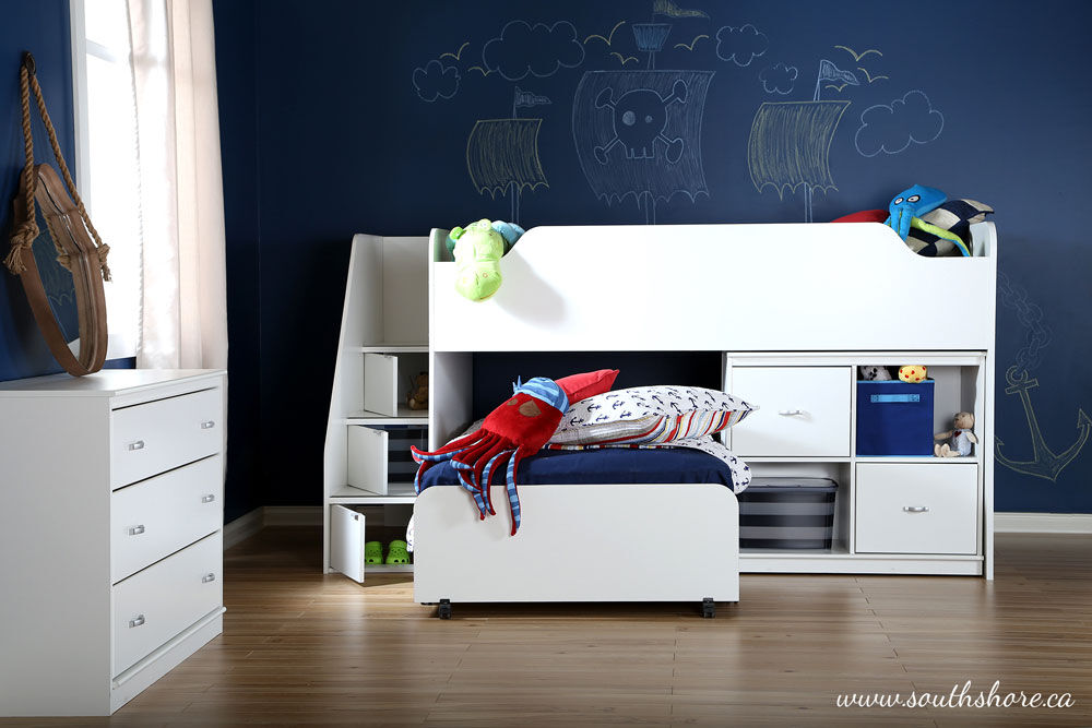 South shore mobby clearance twin loft bed