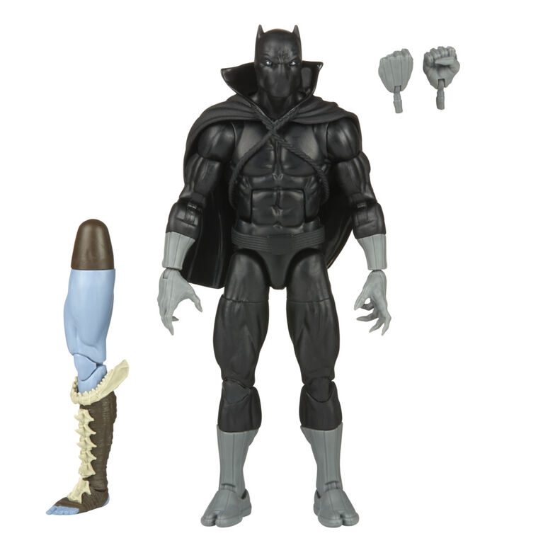 Marvel Legends Series Classic Comics Black Panther 6-inch Marvel Comics Action Figure Toy, 2 Accessories, 1 Build-A-Figure Part