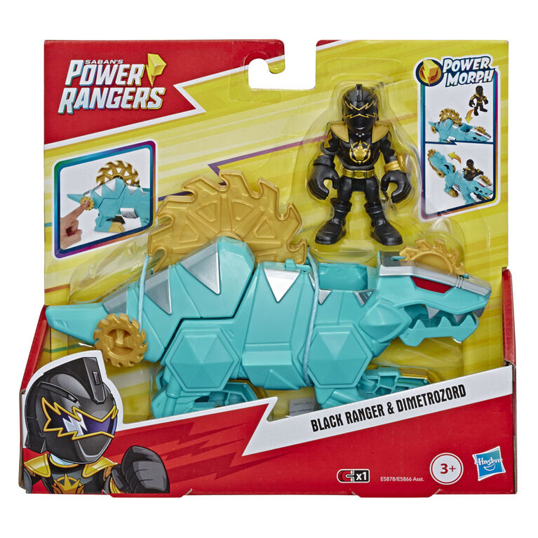 Playskool Heroes Power Rangers Black Ranger and Dimetrozord 2-pack